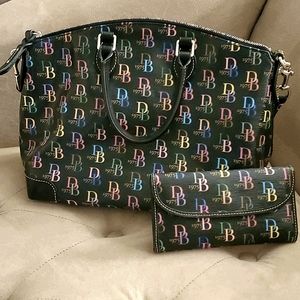 Dooney & Bourke Handbag With Matching Wallet